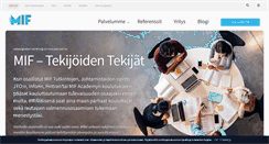 Desktop Screenshot of mif.fi